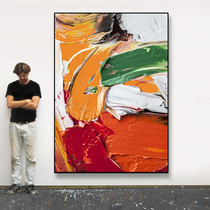 Notareart hand-painted oil painting colorful porch three-dimensional abstract painting decorative painting living room background wall hanging painting