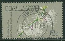 Malawi Spin-pin 1969 Orchid 4d Letter pin on top of the