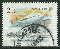 Singapore Sindi 1991 Upper Pine in the Civil Airports 20c