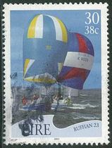 Irish Letter Pin 2001 Rowing 30p Double-sided Value Letter Pin