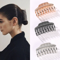 2021 European and American show with the same style~metal large grab clip hair clip back of the head hairpin shark clip headdress