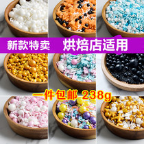 Sugar beads cake decoration edible mixed birthday sugar beads ornaments golden beads color needle Net red color pearl sugar donuts