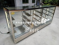 Jinlixin brand plate-type Portuguese tarts durian pizza electric heating display cabinet crispy cakes pineapple buns heating cabinet