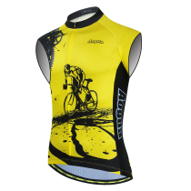 New AOGDA leader riding yellow sleeveless cycling clothing bicycle outdoor riding vest perspiration breathable riding pants