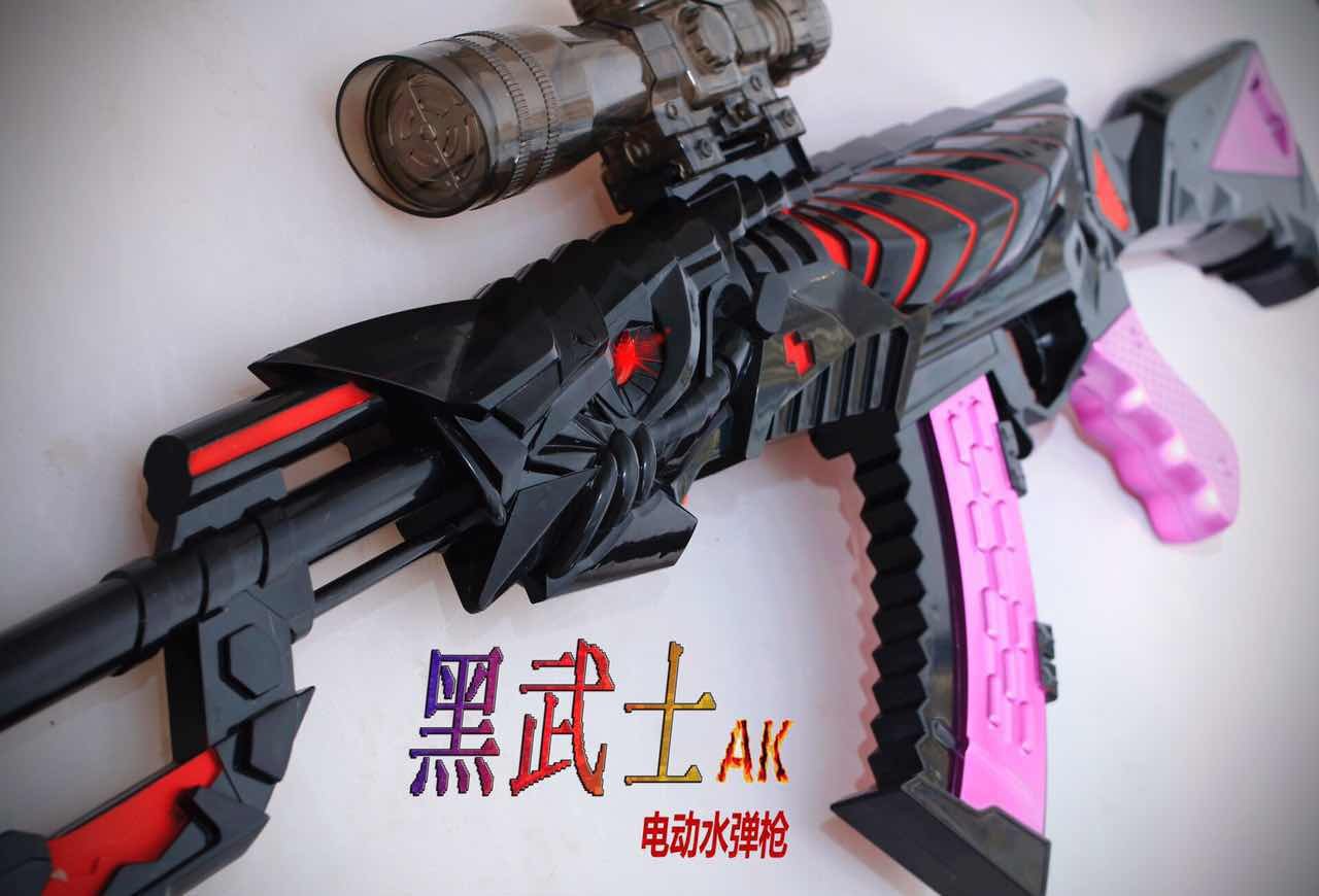 连罡儿童玩具枪可发射子弹ak47黑武士狙击枪电动连发男孩cf水弹枪_7折