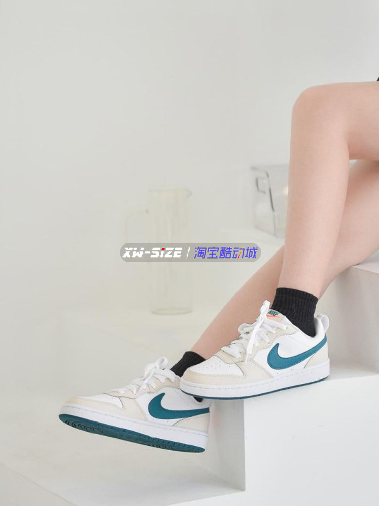 обувь на тонкой подошве ( для скейтборда ) 向往体育nike耐克court borough女子小dunk休闲板鞋fv8121 dv5456