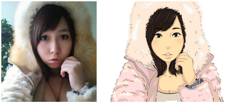 真人照片转q版 手绘头像 漫画设计 卡通形象 手绘画像 人物设计