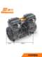 Yadeli Air Compressor 1490w 유유 사일런트 원본 헤드 3001/4001/5003 오일 프리 헤드 어셈블리 Yadeli Air Compressor 1490w 유유 사일런트 원본 헤드 3001/4001/5003 오일 프리 헤드 어셈블리