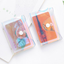 INS Wind student girl laser card bag Korean hipster multi card rice card card bank card set female