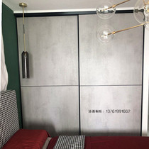 Environmental protection moving door EGGER plate moving door Wardrobe sliding door custom solid wood moving door Simple moving door sliding door Track sliding door