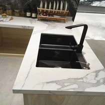 Shanghai Tongcheng quartz stone custom kitchen countertop custom artificial stone environmental protection scratch-resistant rock board Cabinet countertop