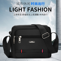 Inclined Satchel Bag Man Backpack Single Shoulder Bag Mens Bag Casual Waterproof Oxford Cloth Bag Business Multi-Pocket Wallet