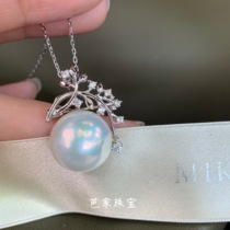 Special~Bajia jewelry a look at the city natural mabe pearl 925 sterling silver brooch pendant necklace dual-purpose