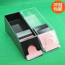 Texas Holdem dealer transparent manual card delivery box 1-4 pair Baccarat dealer