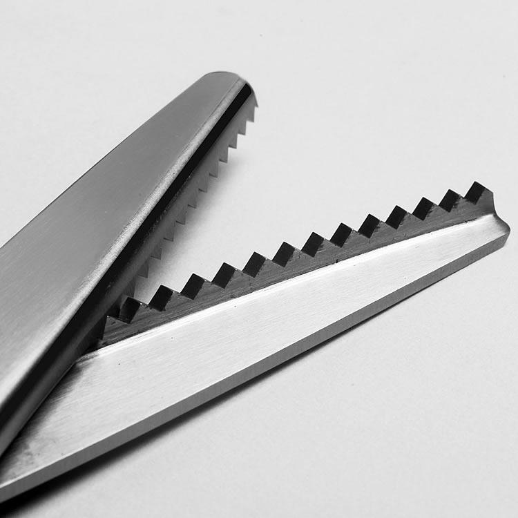 不锈钢花边剪刀 裁缝剪刀 服装布样剪 三角牙剪5mm 包邮