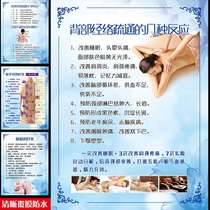 Poster Wall Chart beauty salon decorative painting face do back benefit promotion facial tendon Palace cold ten hazard stickers