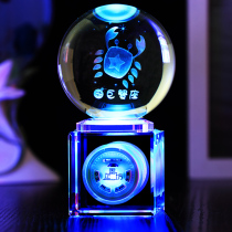 Birthday gift Girl friend best friend Couple creative constellation music box Rose crystal ball Valentines Day gift