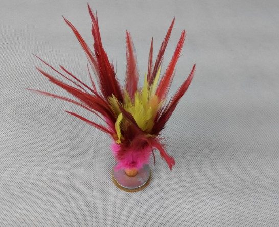 手工缝制毽子成人健身儿童小学生大毽球鸡毛花毽子耐踢比赛健子