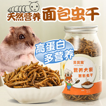 Hamster food Bread worm dried yellow powder Snack feed Golden silk bear Hedgehog food Main food Nutrition supplies 450ml