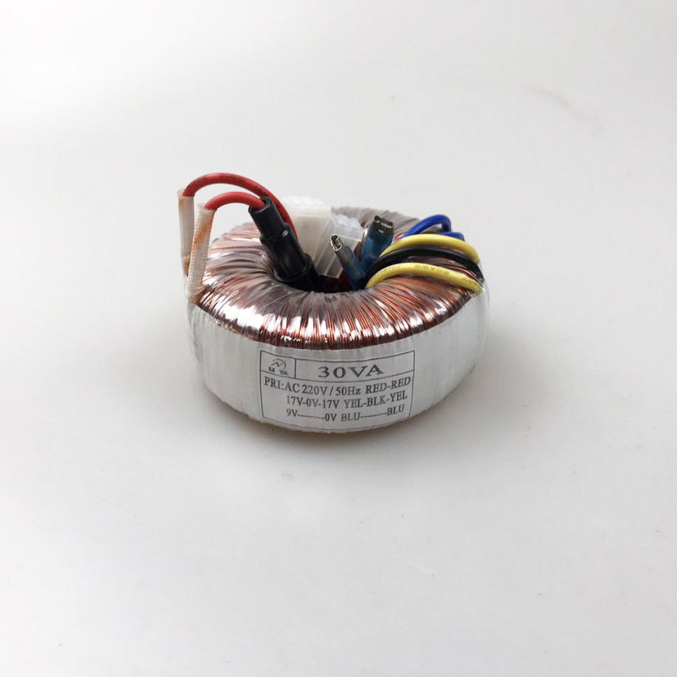 30w toroidal transformer 220v to double 17v single 9v power amplifier audio x-5 pre-stage manufacturer professional customization