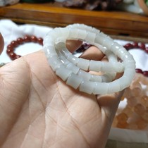 Desert Edge She Tai Cuiqing Water Material Bean Green Bean Green She Taibai 8*8 Single Circle Bracelet Shoot One Shot Two