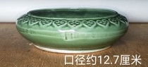 Use collections to flower pots green glazed pen wash fairy basin