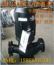 Huizhou Yuan vertical pipeline pump 380V vertical industrial water pump GD2 vertical pipeline pump YE2 energy-saving motor low energy consumption
