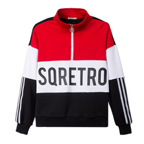 Seki Casual Wear Lady Spring Autumn Season Collar Breathable National Tide Jacket Blouse 100 Hitch Gym Fitness Hooded Sweatshirt