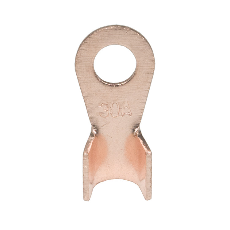 开口鼻ot-30a线鼻子铜线耳铜鼻子铜接头冷压加厚定制纯铜接线鼻