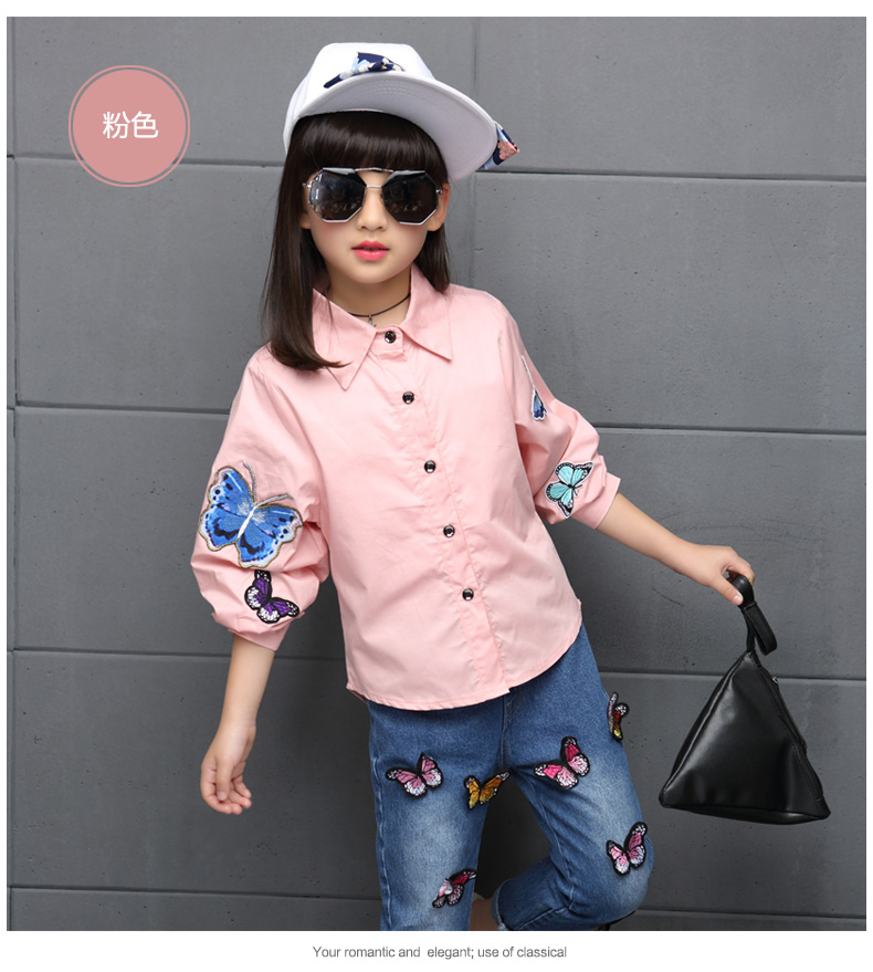 儿童装女童秋季套装2016新款韩版长袖印花两件套小孩休闲衣服大童