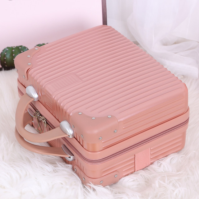 Suitcase small suitcase female cute cosmetic case 14 inch small and light 16 inch suitcase mini storage bag Suitcase small suitcase female cute cosmetic case 14 inch small and light 16 inch suitcase mini storage bag