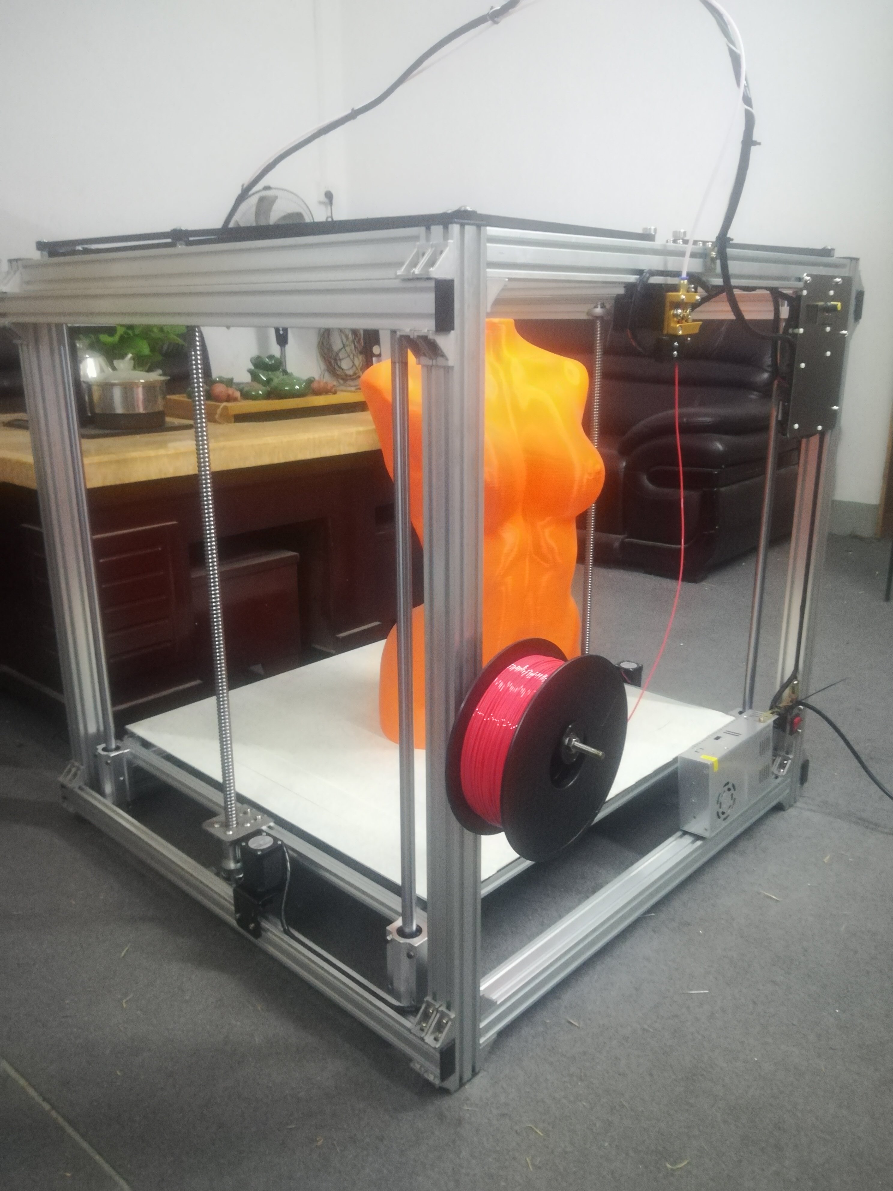 定制 单双头600*600金属3d打印机整机发货corexy大尺寸三维立体机