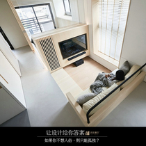 Yue le wallboard TV solid wood background wall Whole house decoration board Overall custom living room modern integrated grille board