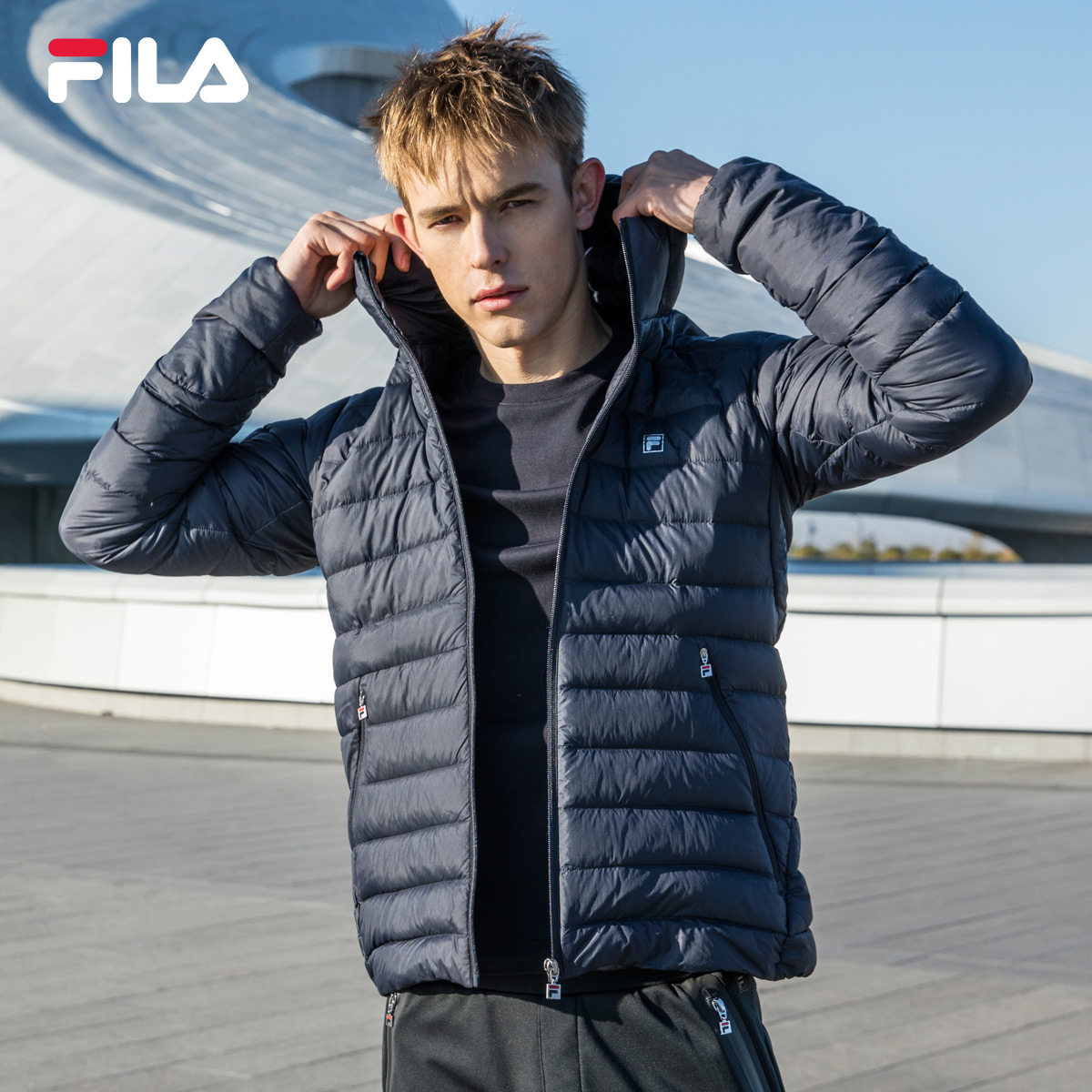 双11预售fila斐乐f51m838902a男士羽绒服