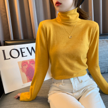 Pile up the sweater women's loose and high-collar collar in autumn and winter wearing a new 2022 foreign atmosphere and wearing a red knit sweater