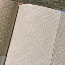 New Chinese plain embossed white cross straw woven wallpaper tatami top wallpaper full of special price