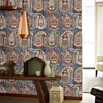Neoclassical bohemian style wallpaper exotic national style shop background wallpaper mysterious personality wallpaper