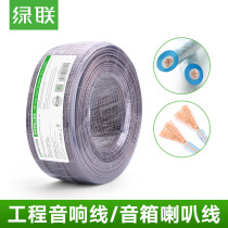 Green Union AV137 Speaker Wire Horn Pure Brass Power Amplifier Audio Engineering Furnishing Wire Free-welding Banana 200 Core