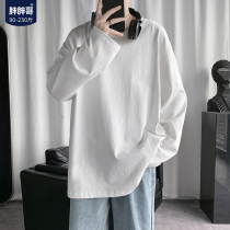 Fat fat brother long sleeve T-shirt mens base shirt Spring and Autumn Tide brand ins loose size mens interior with fat casual top