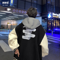 Hooded Jacket Men's Spring and Autumn Tide Brand Large Size American Baseball Suit Korean Fashion Loose Casual Couple Jacket