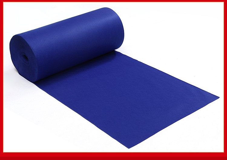 宝蓝色地毯一次性婚礼结婚地毯开业庆典展会地毯加厚蓝色拉绒地毯