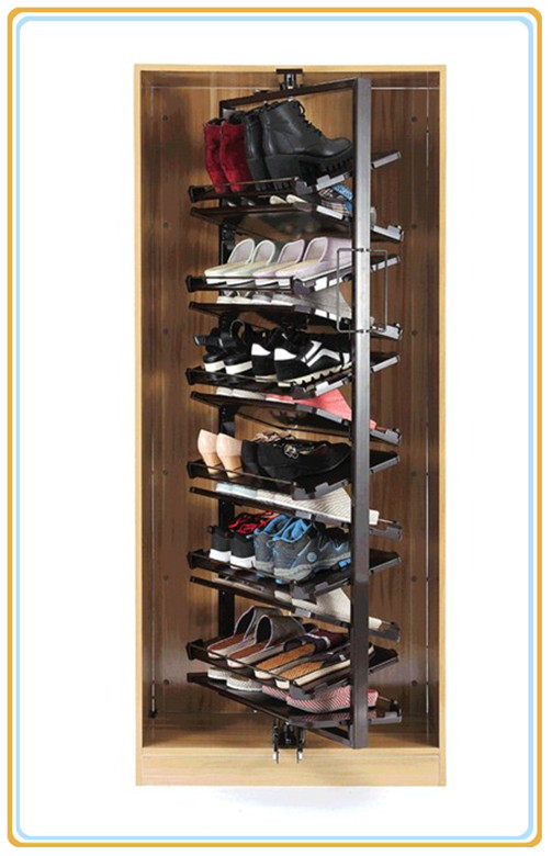 旋转鞋架360度定制家用推拉鞋柜五金配件鞋架收纳神器鞋架展示架