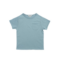 Spot Caramel 20 Spring Summer New Products Children Blue Short Sleeve T-shirt