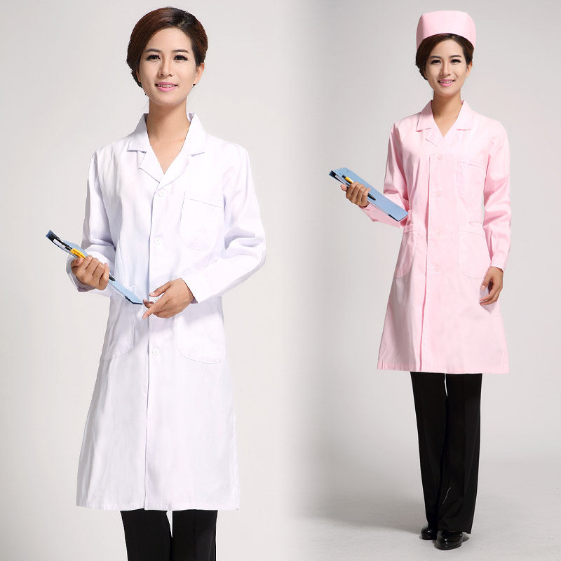 医用白大褂长袖女加厚护士医生服美容师工作服实验服医师制服男