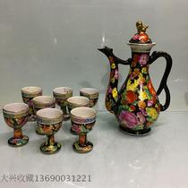 Daxing collection in the 1980s Chaozhou old Fengxi inventory old factory goods Longkiln old porcelain Chaocai wine set