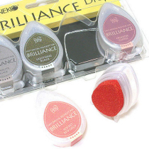 Japan Tsukineko Moon Cat Print Bench BRILLIANCE BD Pearlescent Rubber Stamp drop paper with printed mud