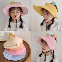 Childrens summer sun hat girl cute sunscreen hat little girl sun hat baby hat summer top hat breathable