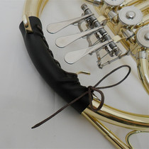 Horn musical instrument special non-slip leather handle cover sheath Hand protection leather cover to protect the horn