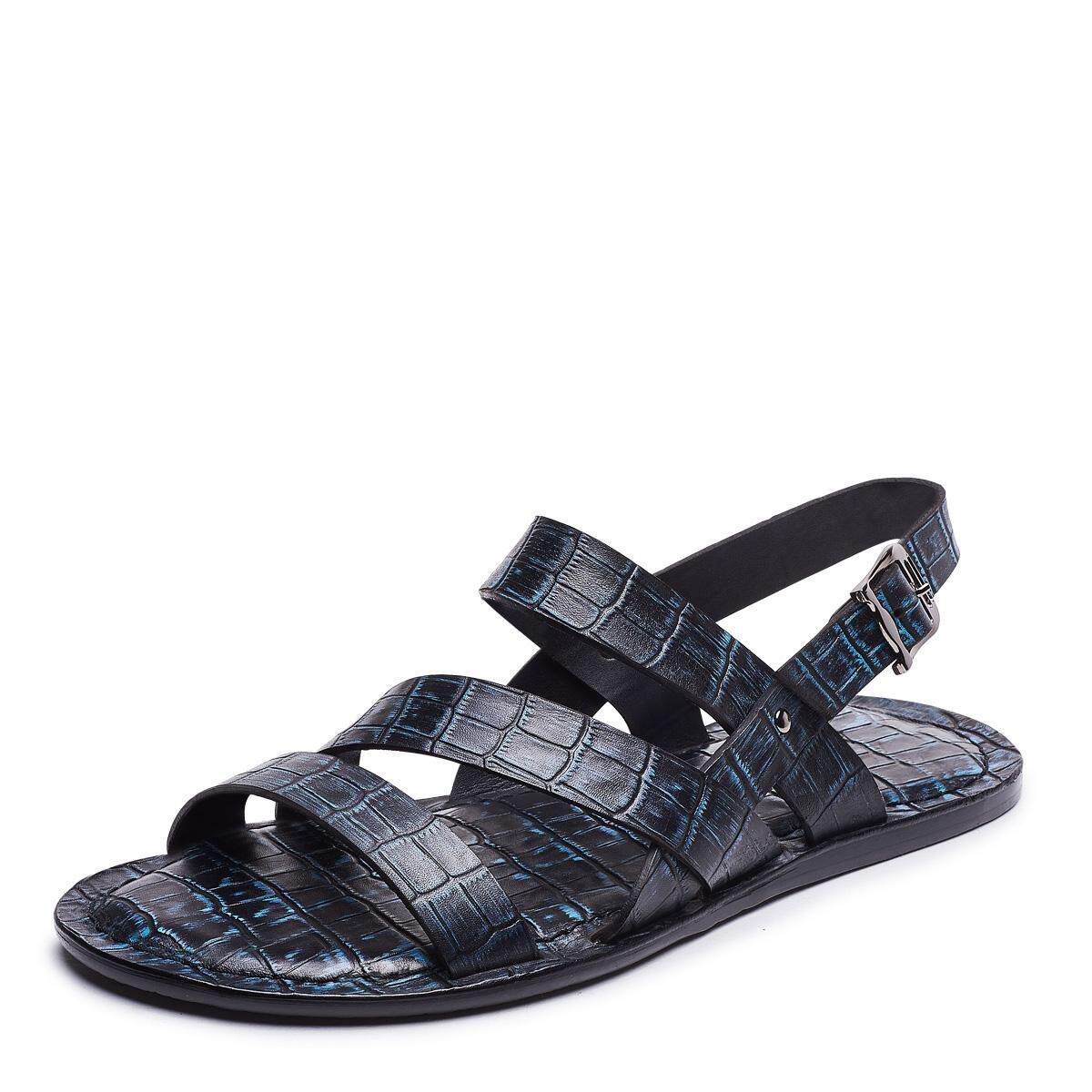 爱得堡凉鞋男潮男士皮凉鞋休闲凉鞋男英伦户外