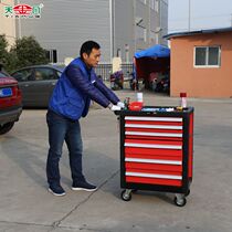 Tianjingang mobile auto repair tool box hand push drawer type hardware tool parts cabinet multi-function 6 pump tool cart